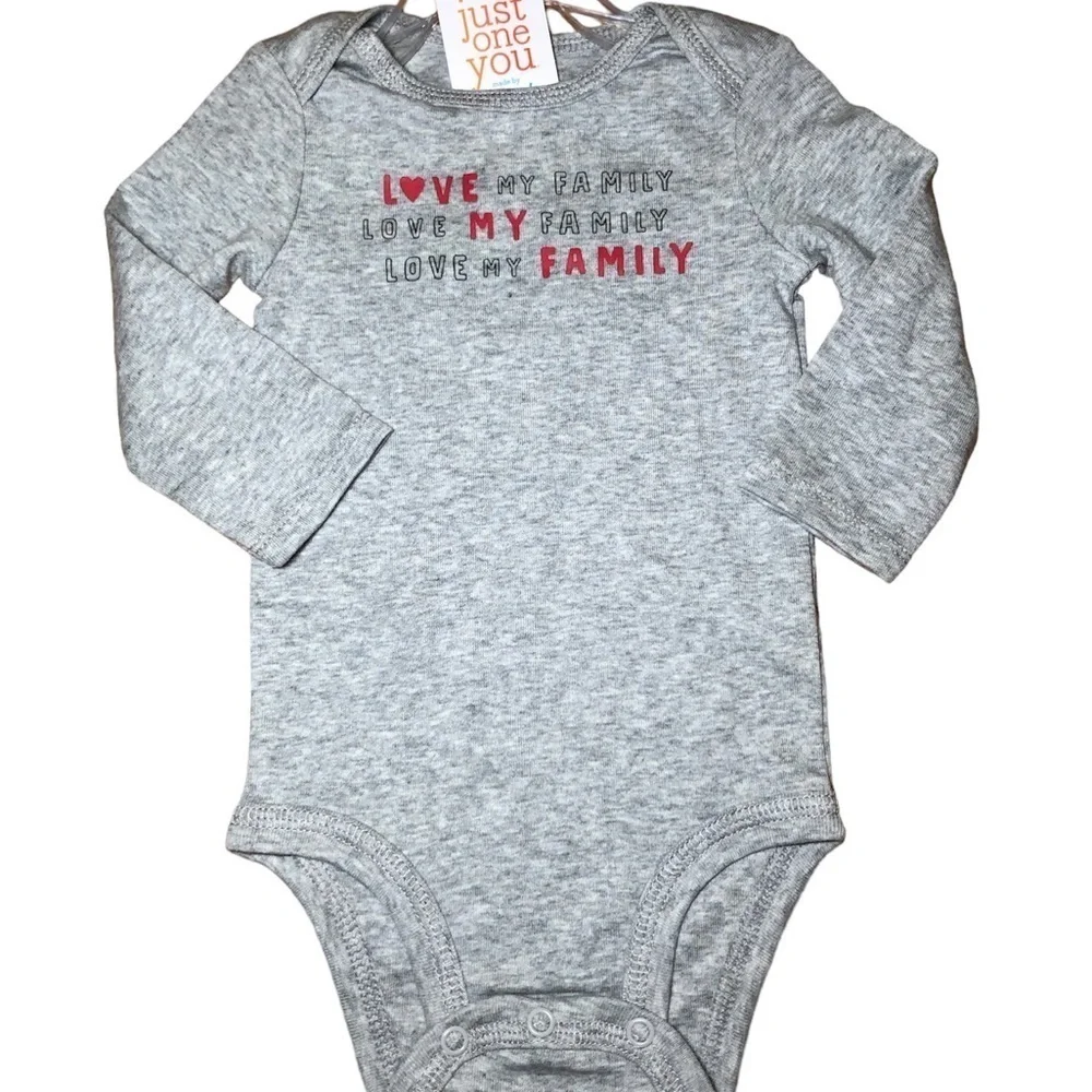 JUST one you Carter’s love my family bodysuit 3 months